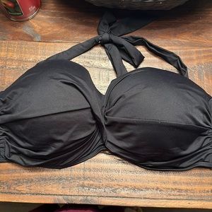 Lands End bandeau bikini top